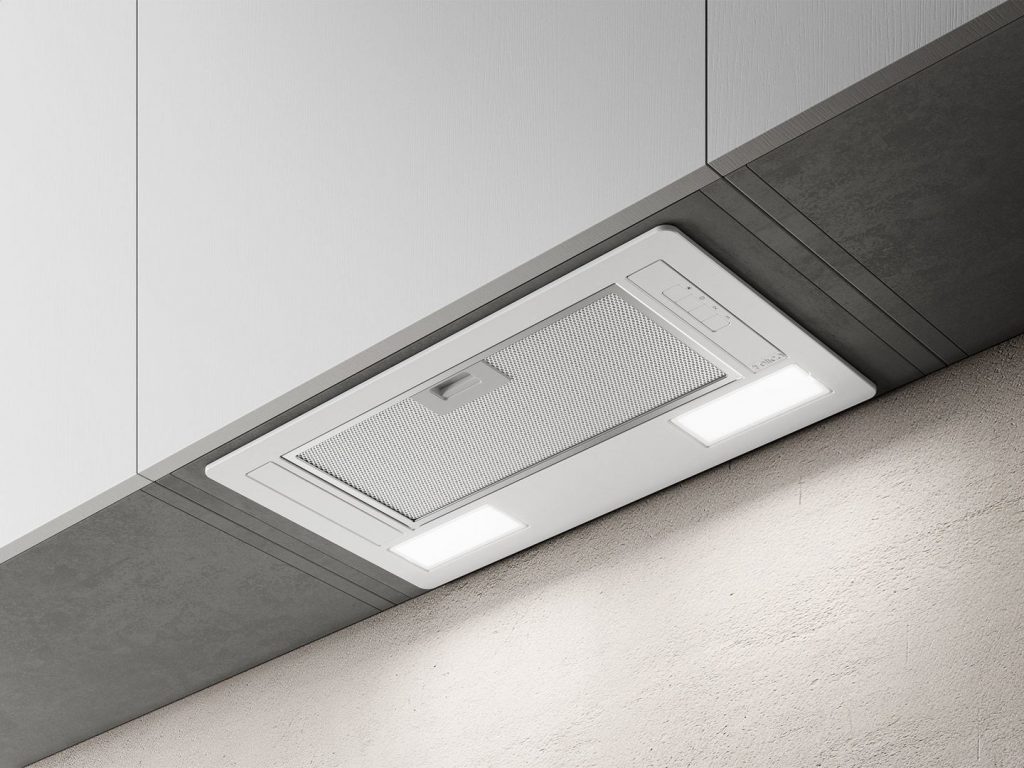 Elica Era C Built-under Aluminium, White 700 m³/h