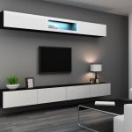 Cama TV stand VIGO 140 30/140/40 black/white gloss