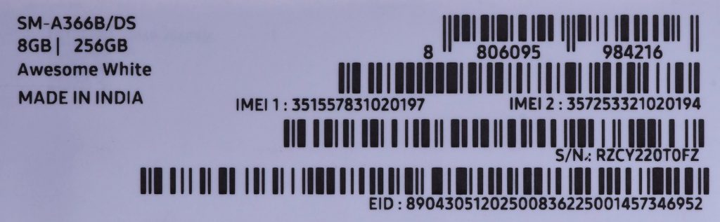 Samsung Galaxy A36 17 cm (6.7") Dual SIM Android 15 5G USB Type-C 8 GB 256 GB 5000 mAh White