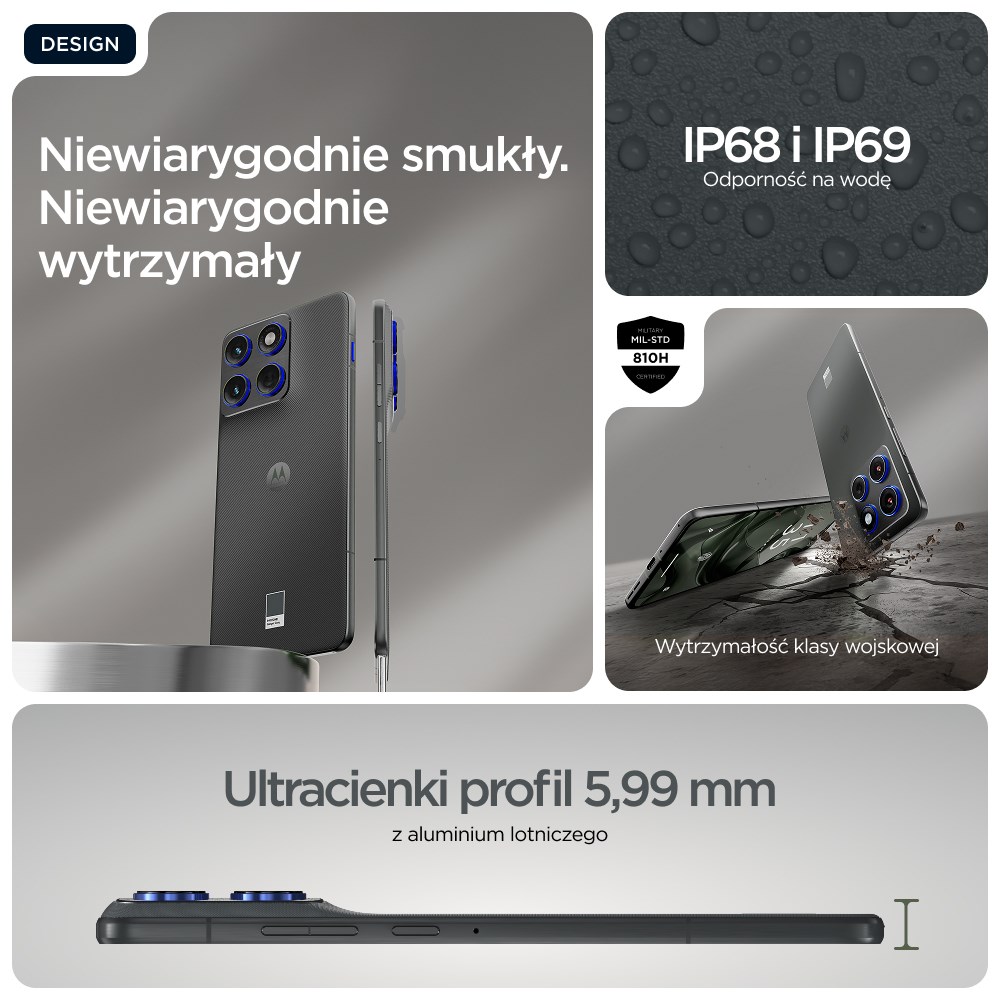 Motorola edge 70 17 cm (6.7") Dual SIM Android 16.0 5G USB Type-C 12 GB 512 GB 4800 mAh Grey