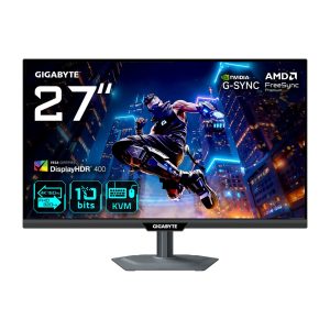 GIGABYTE M27UP 27” 4K UHD Gaming Monitor - Dual Mode (4K 160Hz or FHD 320Hz), 3840 x 2160, 1ms, 350 cd/m2, FreeSync Premium Pro, DisplayHDR400, HDMI 2.1, Displayport 1.4 Unpacked