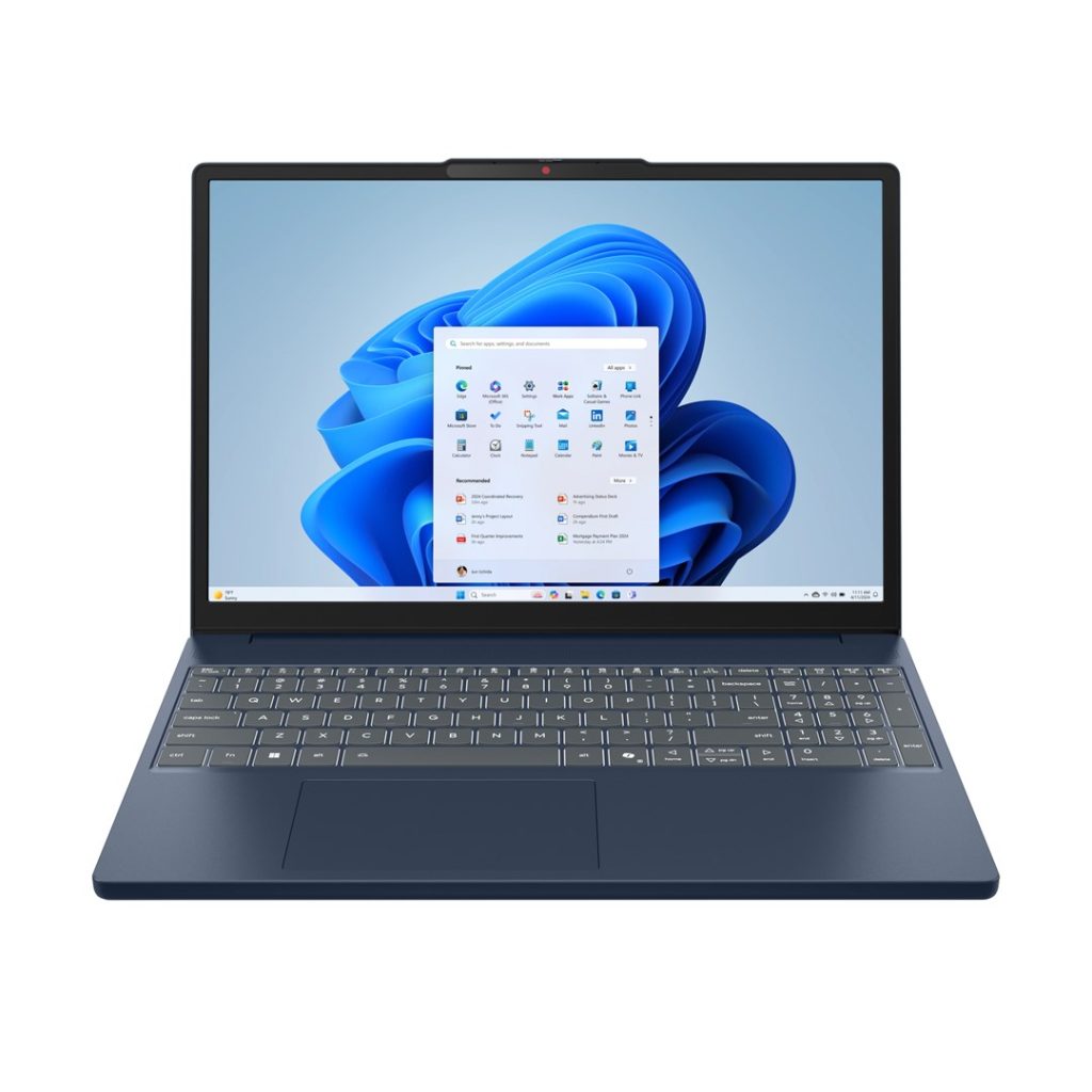 Lenovo IdeaPad Slim 3 15IRH10 Intel® Core™ i5 i5-13420H Laptop 38.9 cm (15.3") WUXGA 16 GB DDR5-SDRAM 512 GB SSD Wi-Fi 6 (802.11ax) Windows 11 Home Blue Unpacked