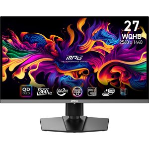 MSI 26.5" MPG 271QRX QD-OLED WQHD 360 Hz gaming monitor, black
