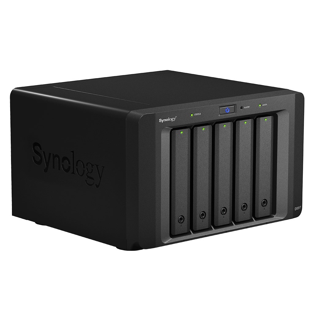 Expansion unit Synology DX517; Tower; 5x 3.5"/2.5" SATA HDD/SSD (for DS923+, DS723+, DS1522+)