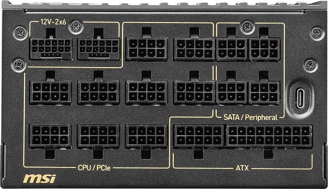 MSI MEG Ai1600T 1600W PCIE5 80+ Titanium power supply (306-7ZPEX11-CE0)