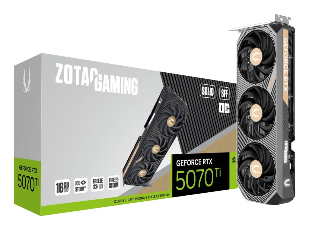Zotac GAMING GeForce RTX 5070 Ti SOLID SFF OC NVIDIA 16 GB GDDR7