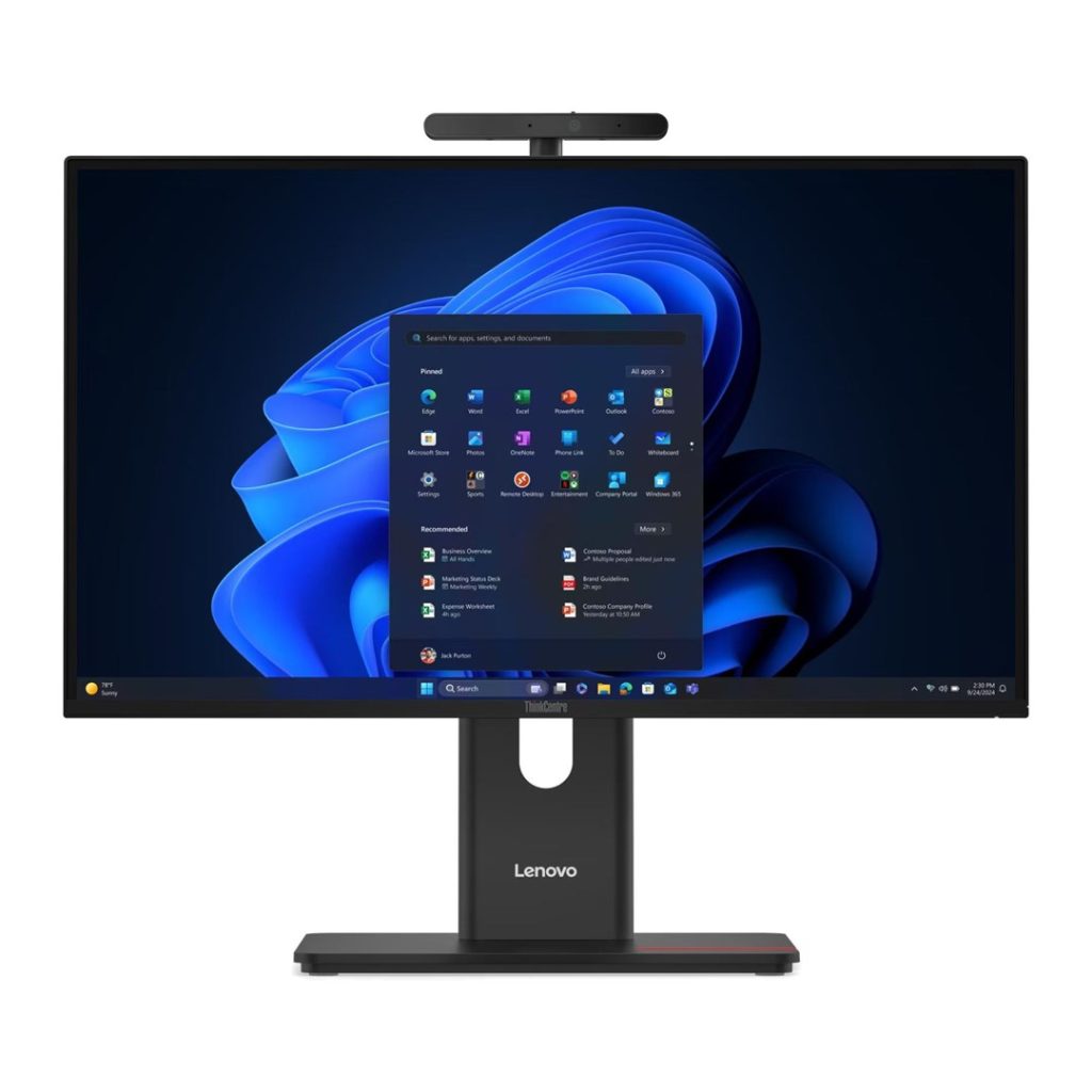 Lenovo ThinkCentre M90a G6 Ultra 9 285 23.8" FHD IPS 120Hz 250 nits AG 32GB DDR5 5600 1TB SSD Intel Graphics 5.0MP + IR camera Windows 11 Pro Black 3-year on-site warranty